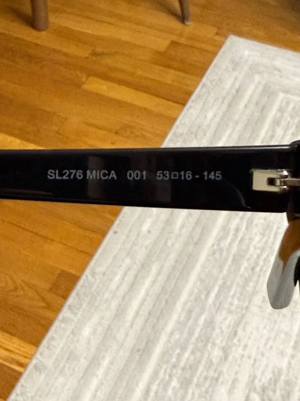 Saint Laurent Black Cat-Eye Sunglasses with Tinted Lenses